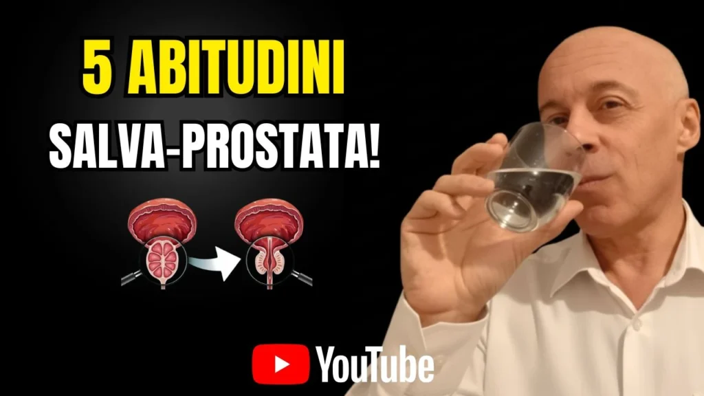 Guarda su YouTube il video sulle 4 abitudini per la prostata dopo i 50