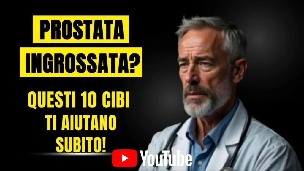 Guarda su YouTube il video su alimenti per la prostata