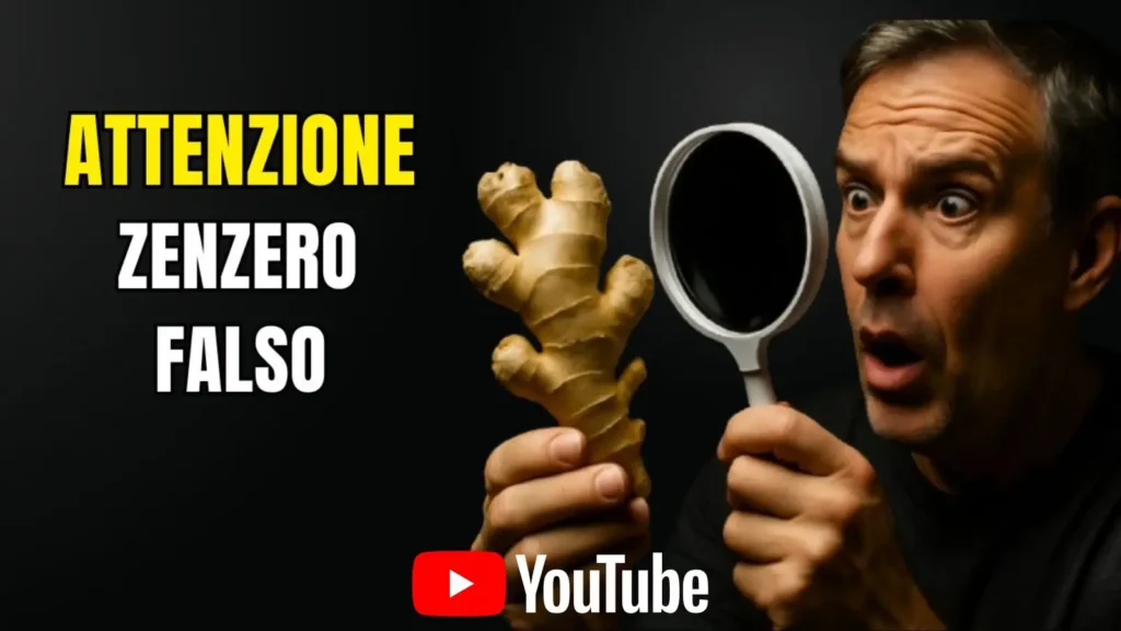 Guarda su YouTube il video su come riconoscere lo zenzero vero da quello falso