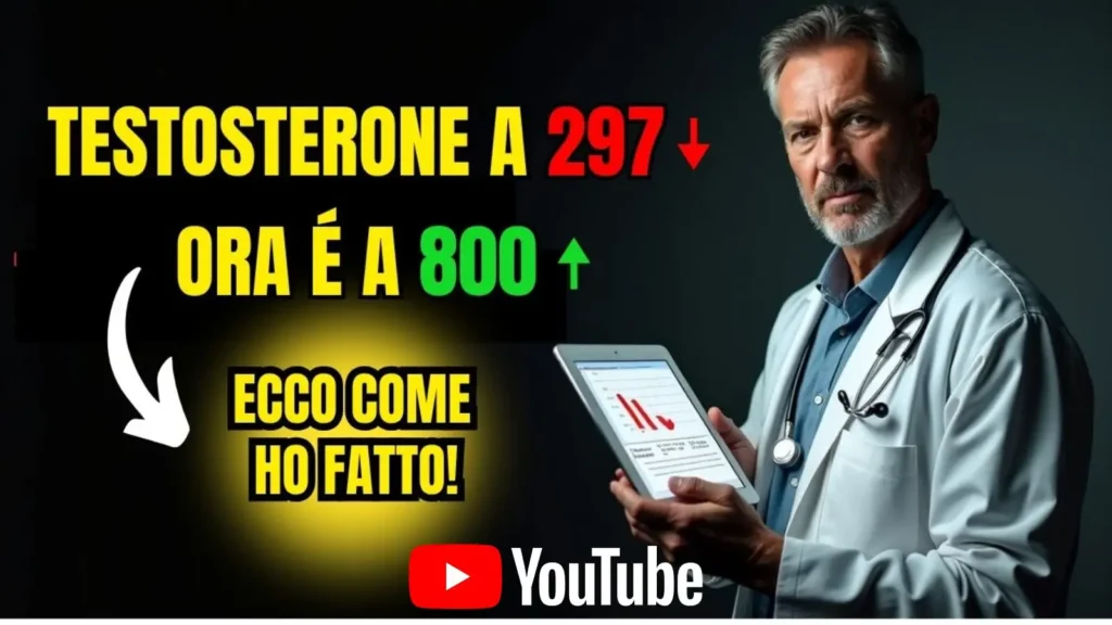 Guarda su YouTube il video sulle abitudini naturali per il testosterone