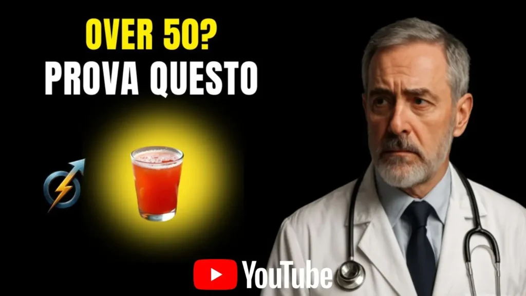Guarda su YouTube il video sulla bevanda per energia e circolazione dopo i 50