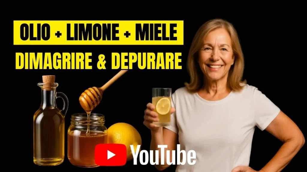 Guarda su YouTube il video su miele, limone e olio di oliva al mattino