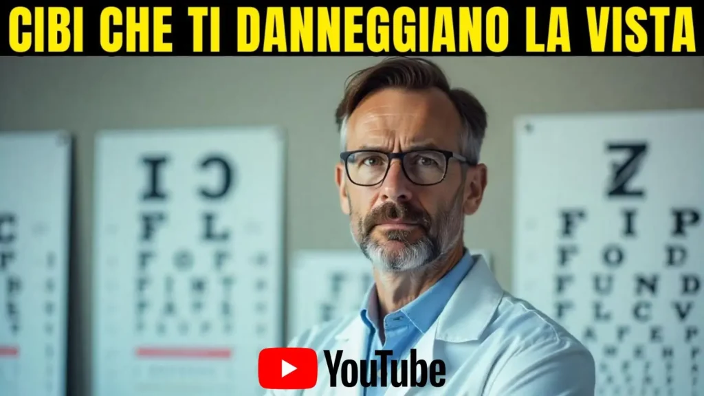 Guarda su YouTube il video sugli alimenti che danneggiano la vista